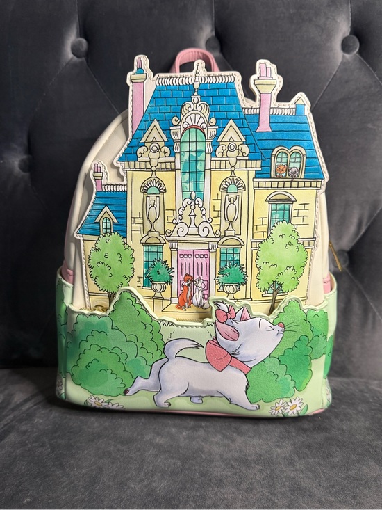 Loungefly Handbags - Loungefly Pastel Storybook House & Kitten Mini Backpack